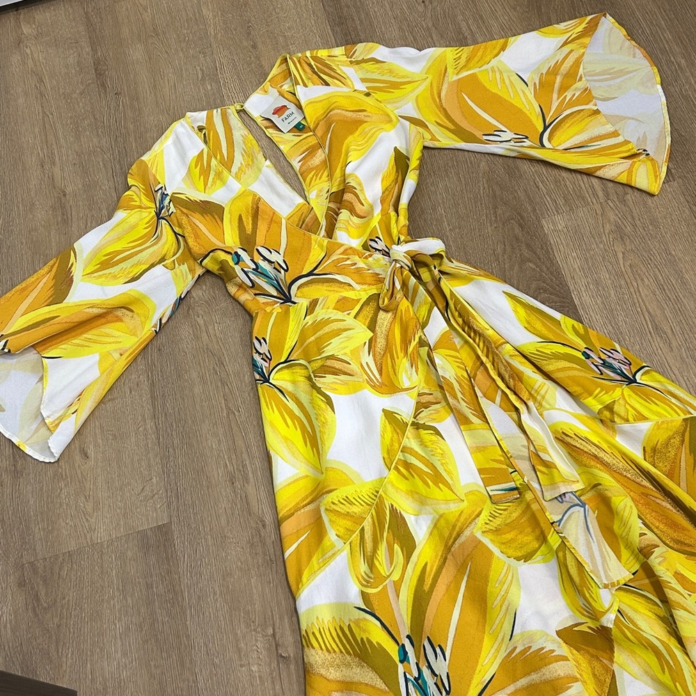 Farm Rio Azalea Wrap Dress | Size XS - Picture 2 of 16